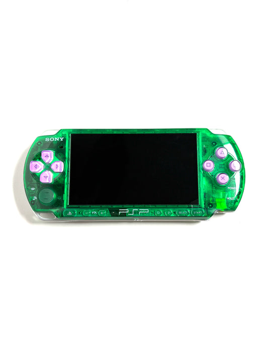 PSP 3000 - Transparent Green x Purple - IPS