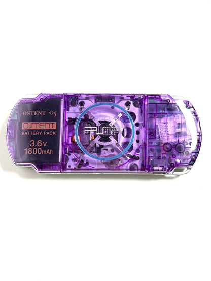 PSP 3000 - Transparent 1/2 Purple x Green - IPS