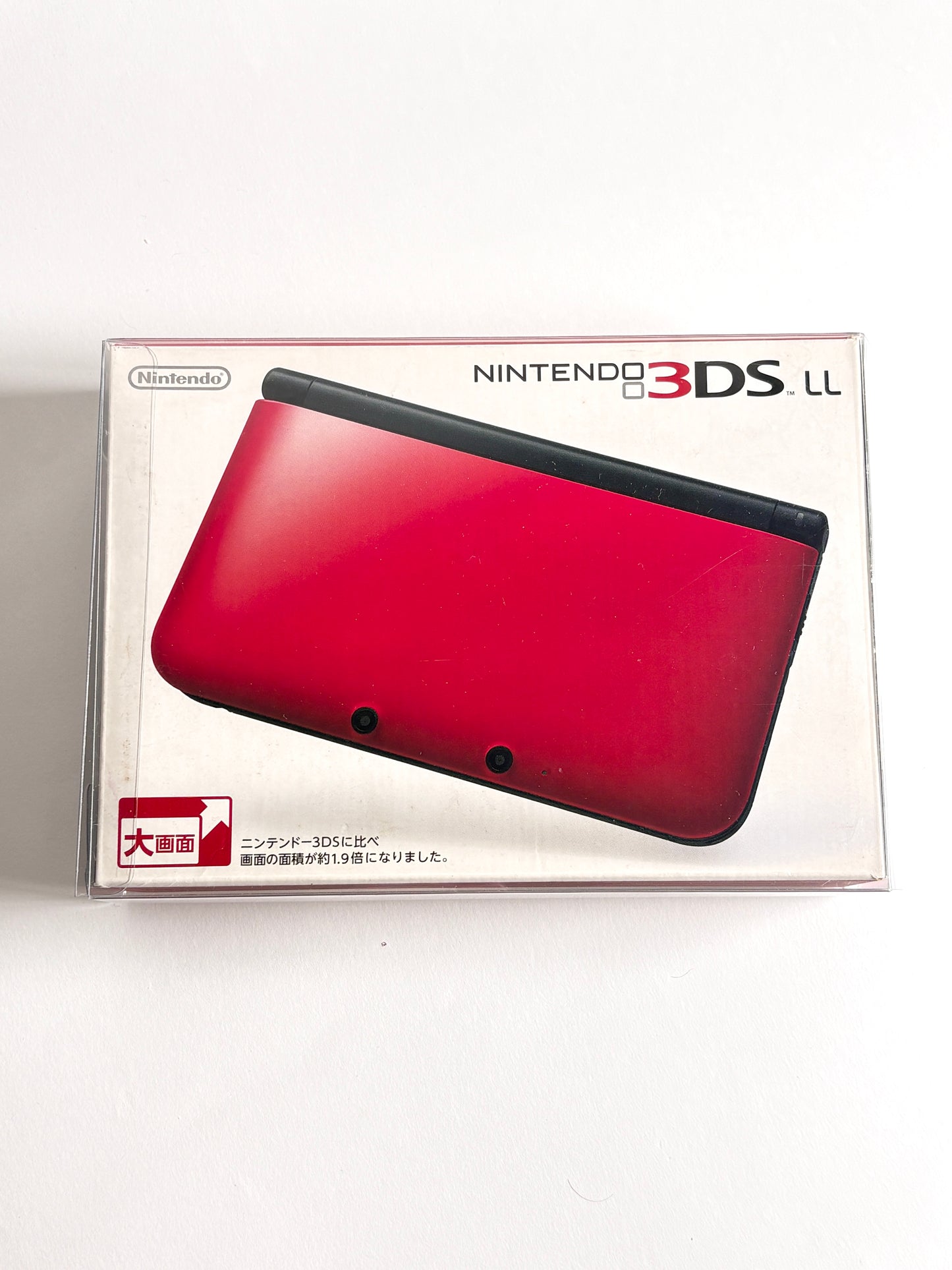 Nintendo 3DS LL - Red w original box and acessories