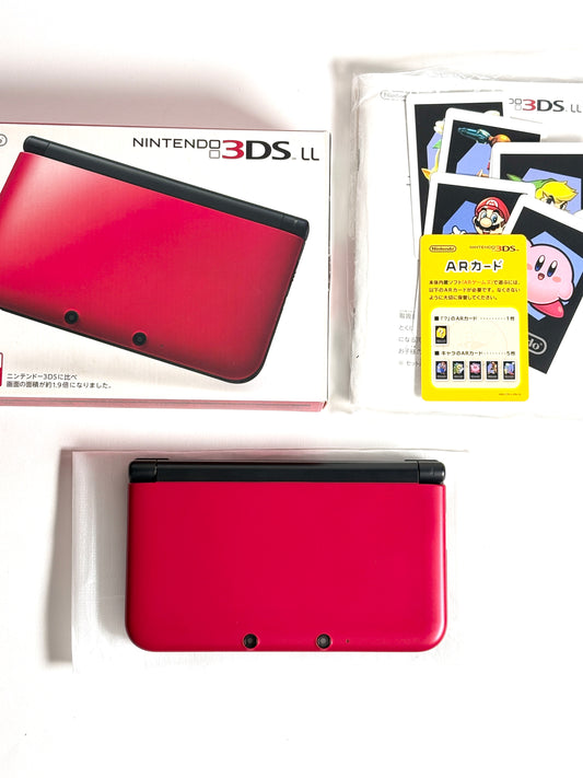 Nintendo 3DS LL - Red w original box and acessories