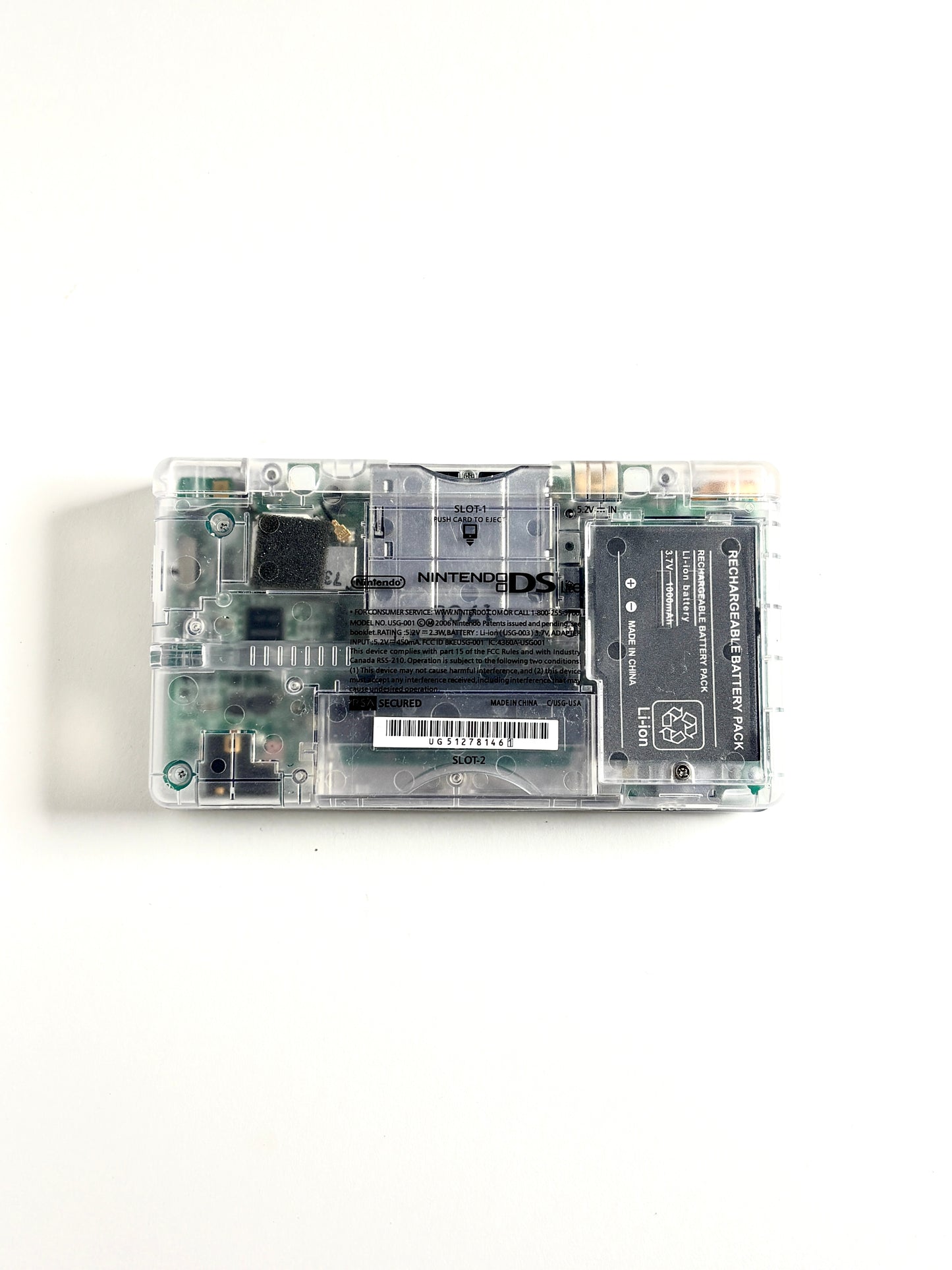 Nintendo DS Lite - Transparent White