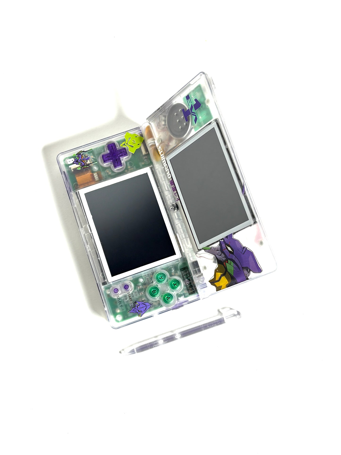 Nintendo DS Lite - Transparent Evangelion Custom