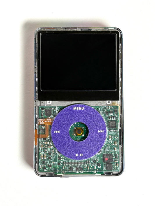Ipod Video - Classic 5th gen - Transparent White x Purple