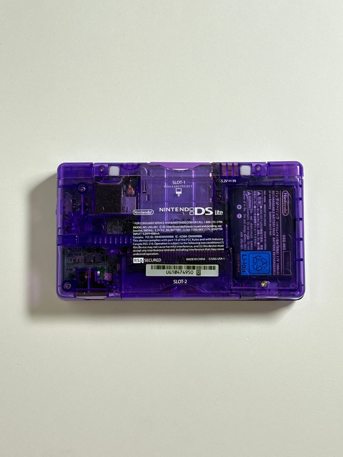 Nintendo DS Lite - Transparent Purple